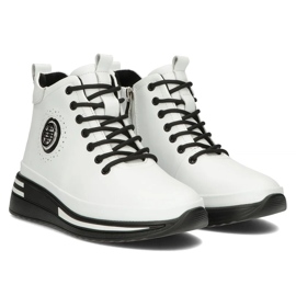 Filippo DBT4215/24 Wh Botas plataforma piel, blanco 4
