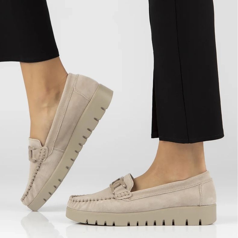 Filippo DP3334/24 Mocasines de piel beige 1