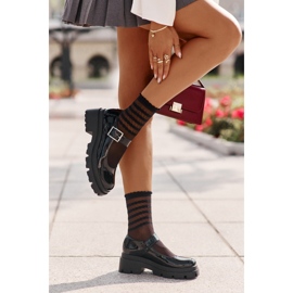 Zapatos mujer charol con hebilla, Negro Plikuria 2