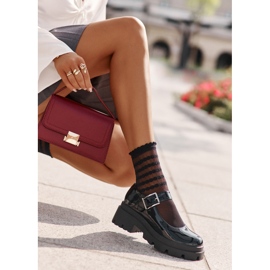 Zapatos mujer charol con hebilla, Negro Plikuria 3