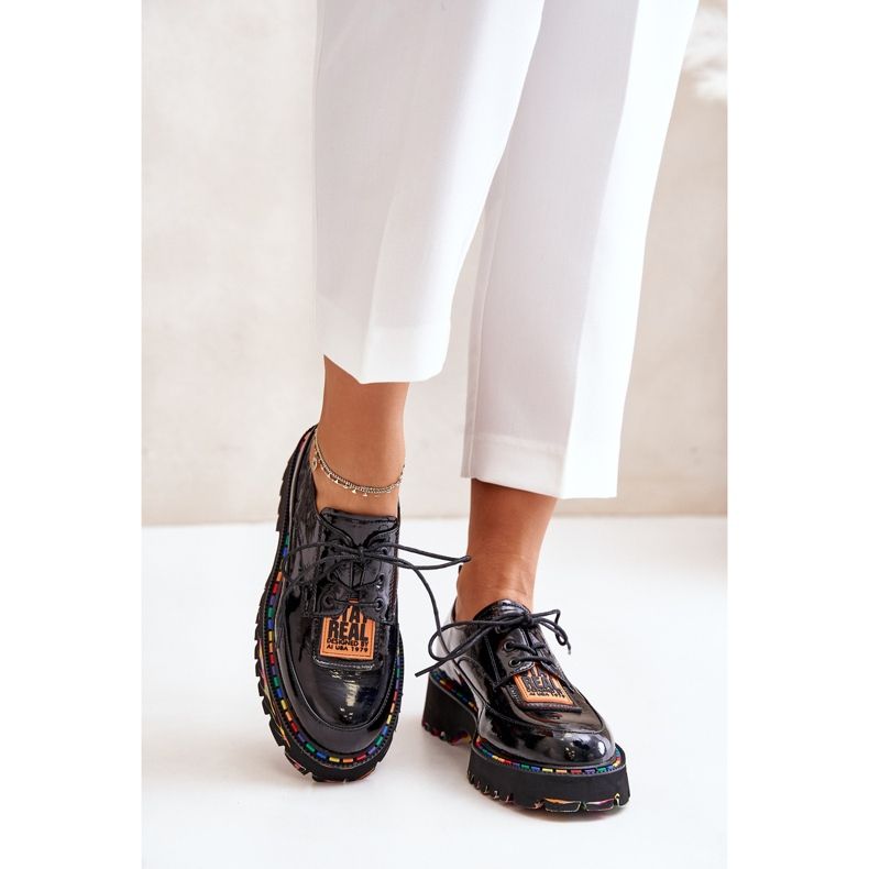 Zapatos mujer con cordones Artiker 55C0499 Negro 2