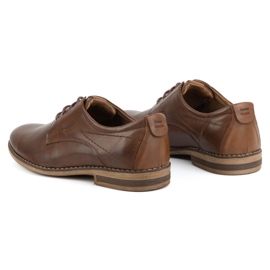 KOMODO Zapatos elegantes hombre piel 825K marrón 5