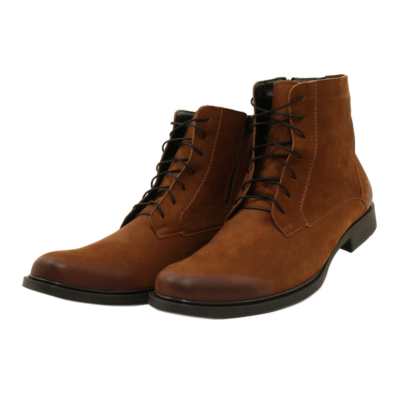 Olivier Botas de invierno para hombre en piel 7006KB marrón 3
