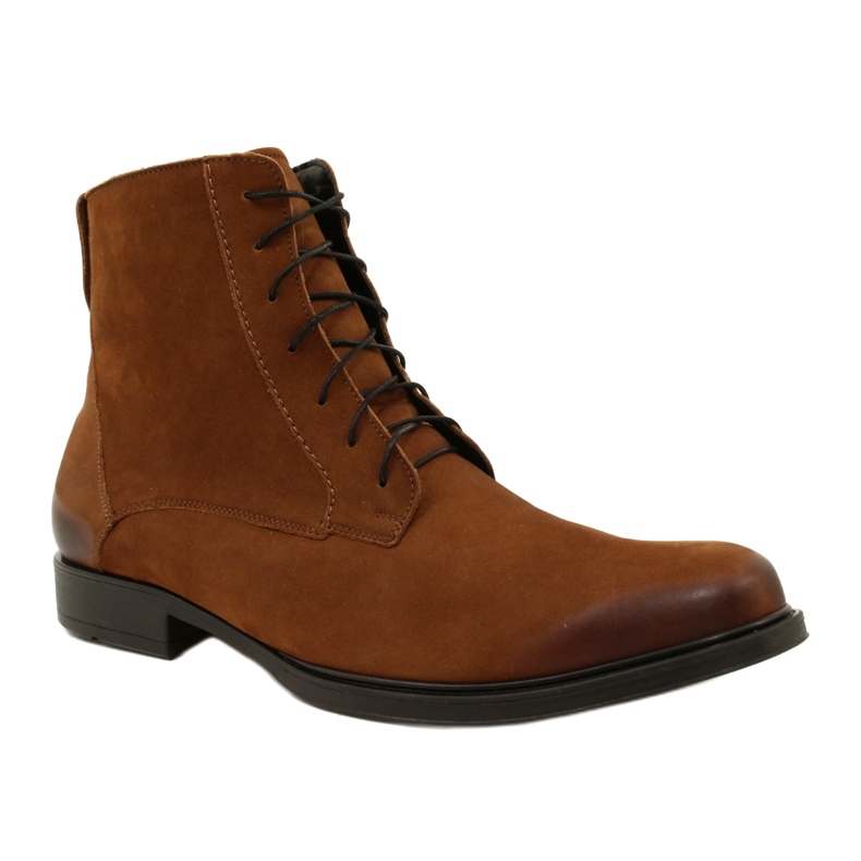 Olivier Botas de invierno para hombre en piel 7006KB marrón 1