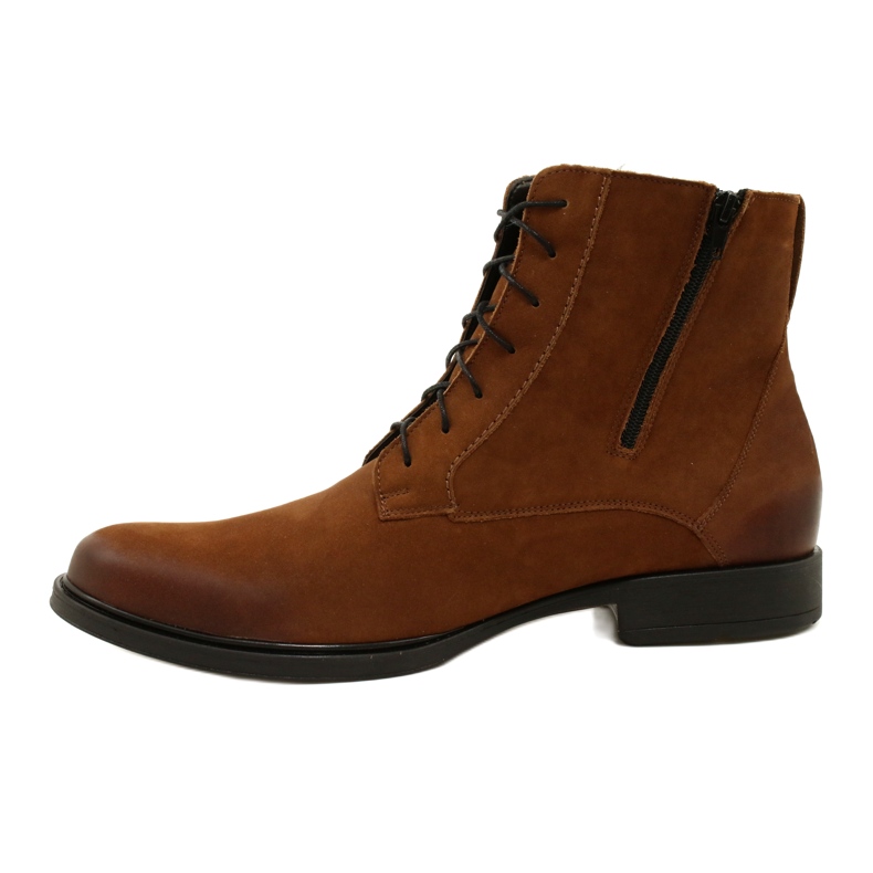 Olivier Botas de invierno para hombre en piel 7006KB marrón 2