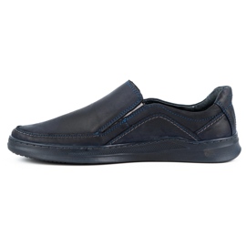 Antex Zapatos para hombres Slip-on Leaton Slip-on 216gt azul marino 1