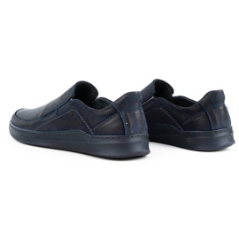 Antex Zapatos para hombres Slip-on Leaton Slip-on 216gt azul marino 4