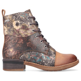 Botas de mujer, botas aislantes e impermeables Rieker 94611-90 marrón 8