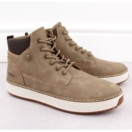 Zapatillas altas de hombre marrones Big Star OO174560 beige 1