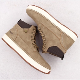 Zapatillas altas de hombre marrones Big Star OO174560 beige 3