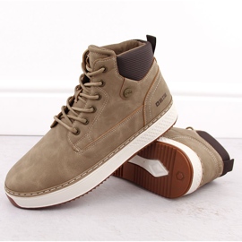 Zapatillas altas de hombre marrones Big Star OO174560 beige 4