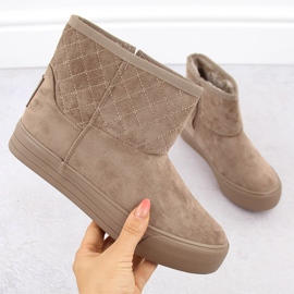 Botas de nieve mukluk para mujer, beige Big Star OO274A524 1 Botas de nieve mukluk para mujer, beige Big Star OO274A524 1