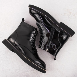 Botas de mujer de charol negro Goe OO2N4109 3