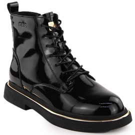 Botas de mujer de charol negro Goe OO2N4109 4