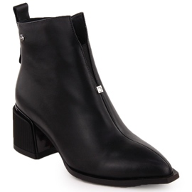 Botas mujer piel tacón alto negro Goe OO2N4211 4