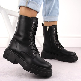 Botas trabajadoras de mujer de piel negra Filippo DBT4759 negro 5