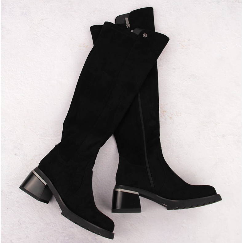 Botas mujer ante negro S.Barski JC42-81 1