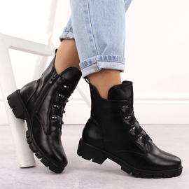 M. DASZYŃSKI Botas de trabajo negras con aislamiento para mujer M.Daszyński MR23123 negro 4