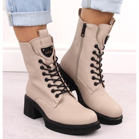 Botines mujer piel beige Vinceza 66671 6