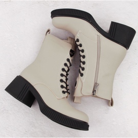 Botines mujer piel beige Vinceza 66671 3