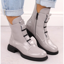 Botines mujer charol gris Vinceza 66678 6