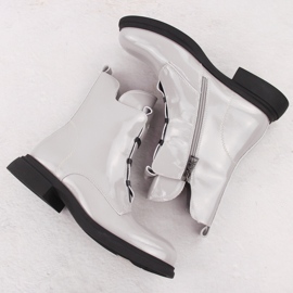 Botines mujer charol gris Vinceza 66678 3