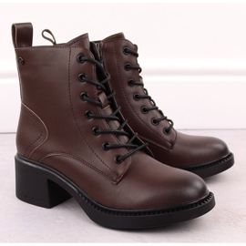 Botines mujer piel marrón Vinceza 66722 2