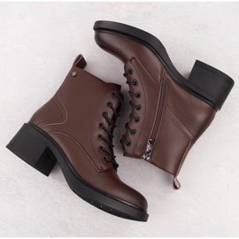 Botines mujer piel marrón Vinceza 66722 3