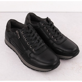 Zapatos informales de piel para hombre, negro, T.Sokolski J24-72 2