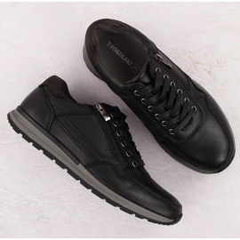 Zapatos informales de piel para hombre, negro, T.Sokolski J24-72 4