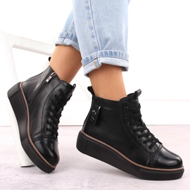 Botas negras de piel con aislamiento para mujer T.Sokolski Z24-218 negro 4