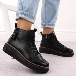 Botas negras de piel con aislamiento para mujer T.Sokolski Z24-218 negro 5