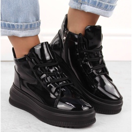Botas de mujer en charol con aislamiento negro Artiker 55C1049 6
