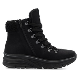 Botas impermeables con aislamiento para mujer, negras Rieker 48034-00 negro 3