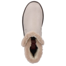 Botas de mujer beige con pelo Rieker Y3481-60 2