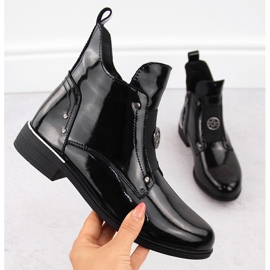 Botines de mujer Filippo DBT4750 charol negro 1