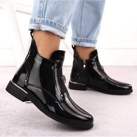 Botines de mujer Filippo DBT4750 charol negro 5