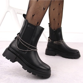 Botas Chelsea mujer piel negro Big Star 5