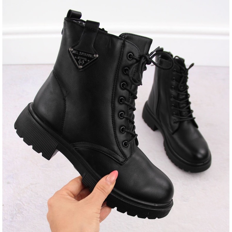 Botas estilo trampero negras para mujer T.Sokolski Z23-132 negro 1 Botas estilo trampero negras para mujer T.Sokolski Z23-132 negro 1