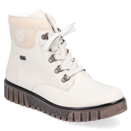 Botines de mujer impermeables beige Rieker Y3433-60 8
