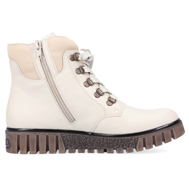 Botines de mujer impermeables beige Rieker Y3433-60 9