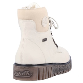 Botines de mujer impermeables beige Rieker Y3433-60 10