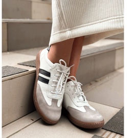 Olivier Zapatos mujer piel Modelo 1259 deportivas blancas blanco 8