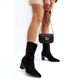 Diamantique Botas de vaquero para mujeres en la publicación ecológica-eco-negra negro 2