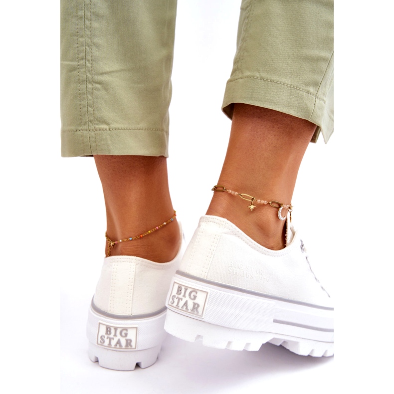 Deportivas Tejido Plataforma Big Star LL274150 Blanco 3