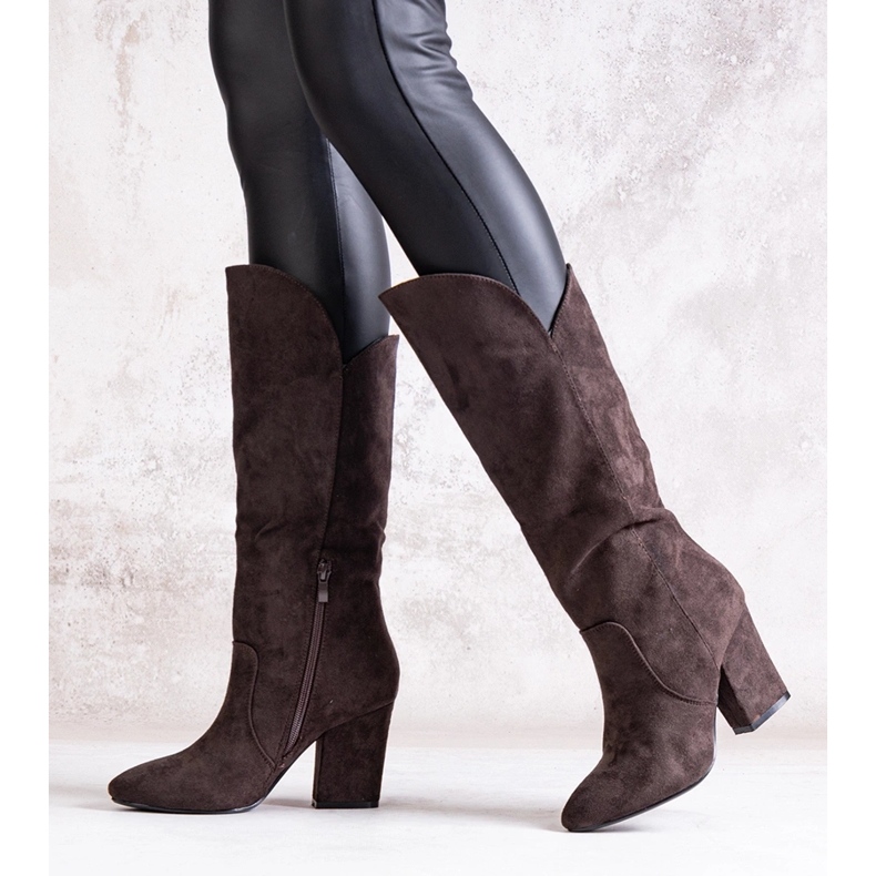 Botas Amare tacón marrón 1