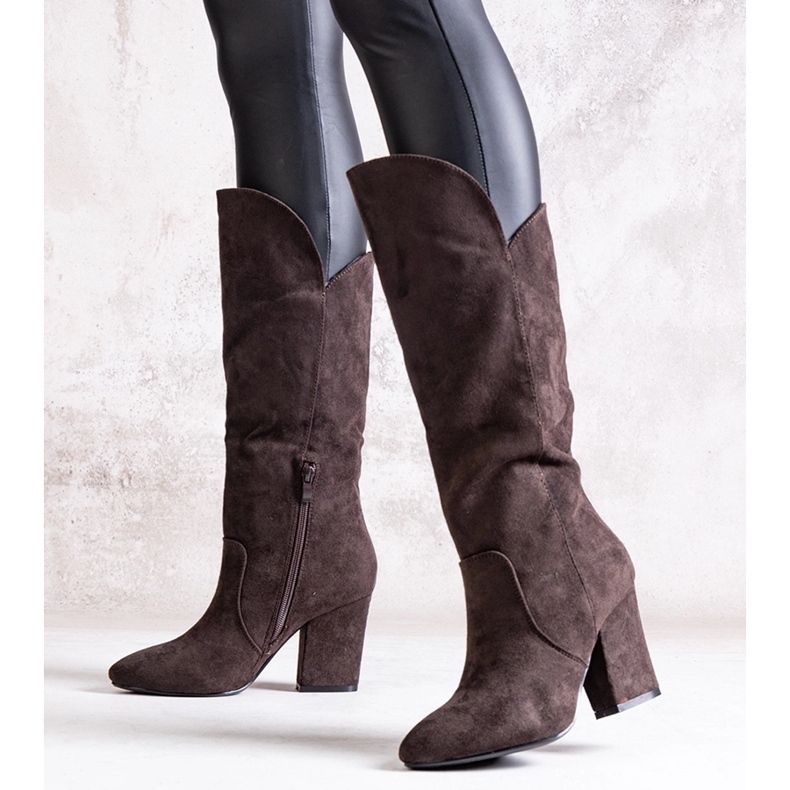 Botas Amare tacón marrón 2