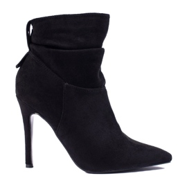 W. Potocki Botas de mujer elegantes en un tacón alto Potocki. negro 1