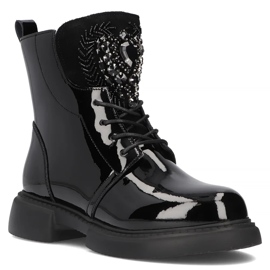 Filippo DBT6568/24 Bk Botas plataforma de piel, negro 2