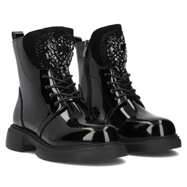 Filippo DBT6568/24 Bk Botas plataforma de piel, negro 3